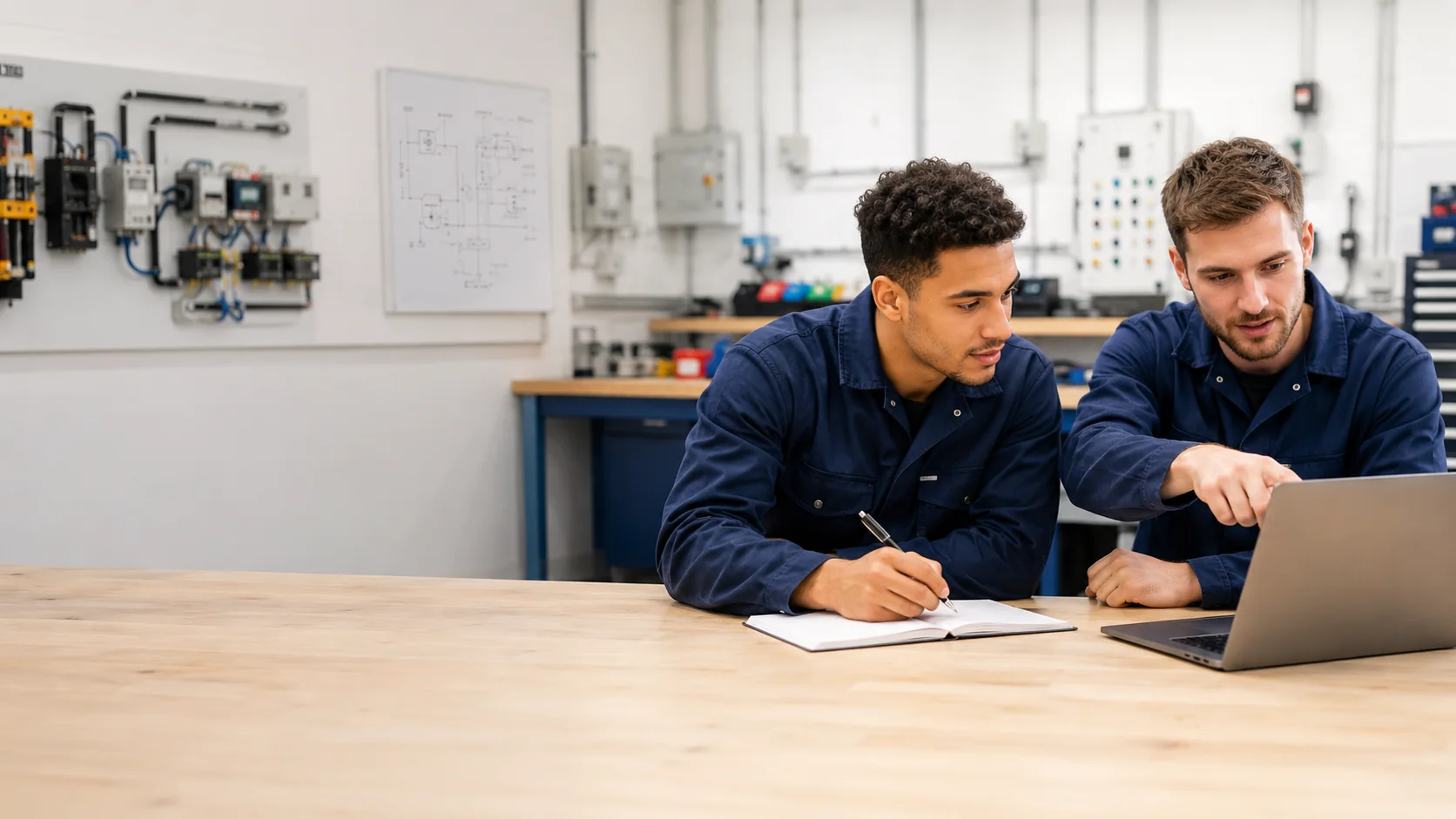 Collaborative electrical training support
